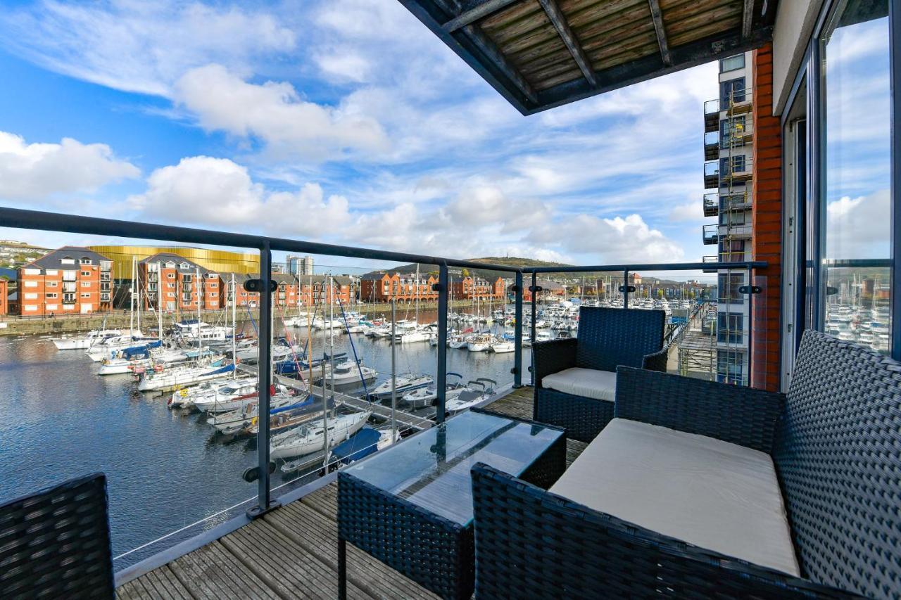 Just Stay Wales - Meridian Wharf, Marina View - 2 Bed Apartment Swansea Exteriör bild